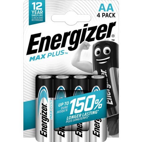 Batterie ENERGIZER Max Plus AA  conf. da 4 - E301323600